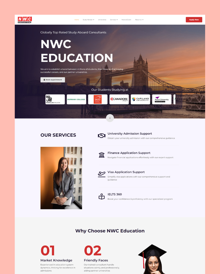 education consultancy website